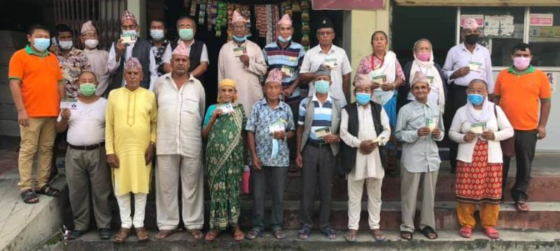 लर्ड बुद्ध साकोसद्वारा सदस्यलाई पेन्सन वितरण